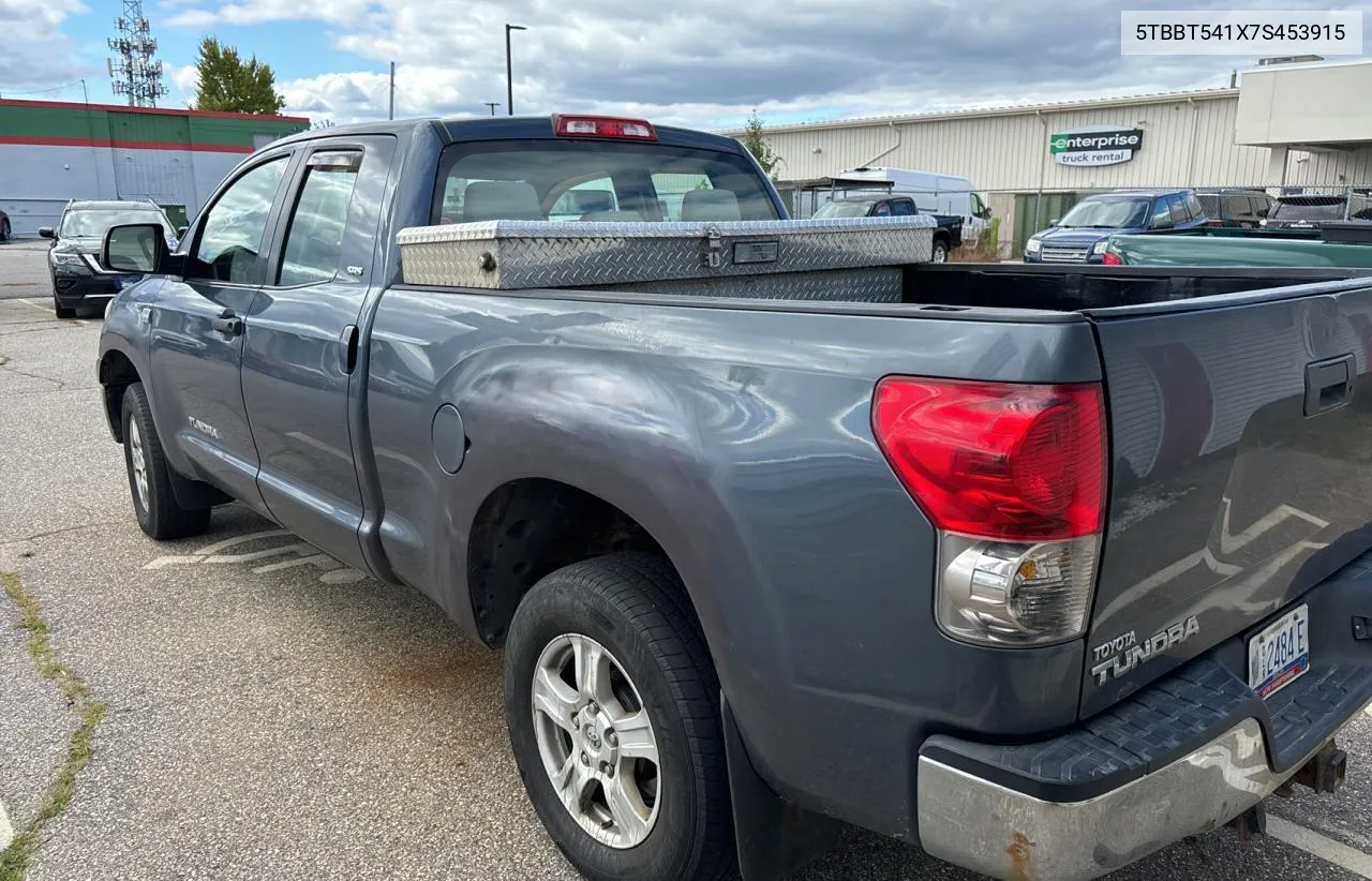 2007 Toyota Tundra Double Cab Sr5 VIN: 5TBBT541X7S453915 Lot: 73178244