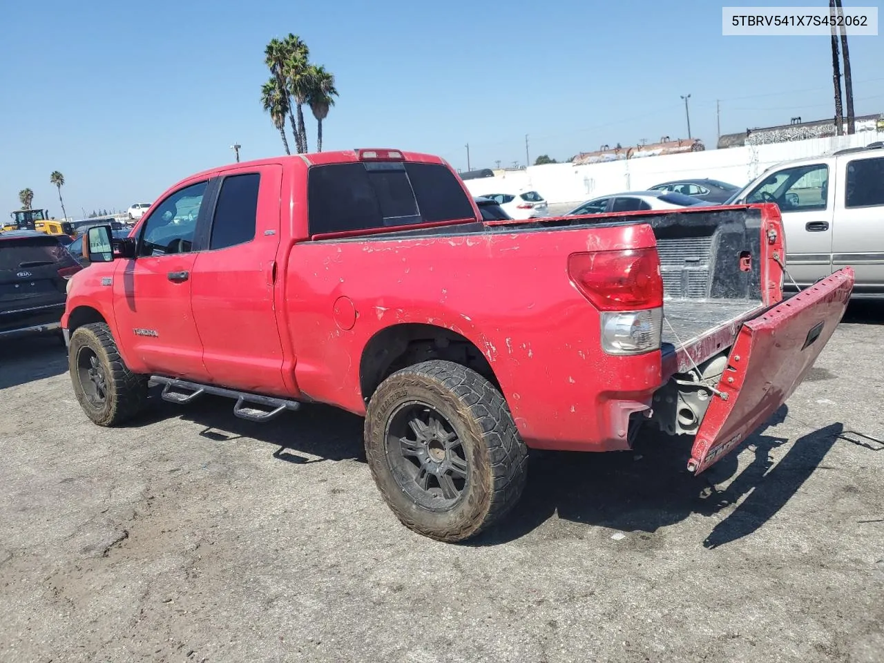 2007 Toyota Tundra Double Cab Sr5 VIN: 5TBRV541X7S452062 Lot: 73316654