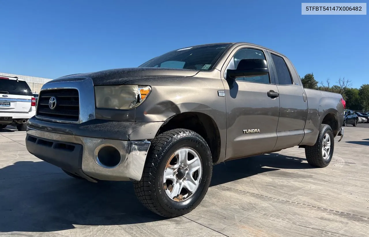 5TFBT54147X006482 2007 Toyota Tundra Double Cab Sr5