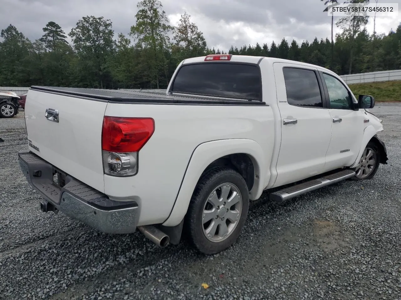 2007 Toyota Tundra Crewmax Limited VIN: 5TBEV58147S456312 Lot: 73434854