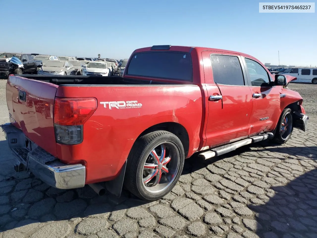 2007 Toyota Tundra Crewmax Sr5 VIN: 5TBEV54197S465237 Lot: 73528704