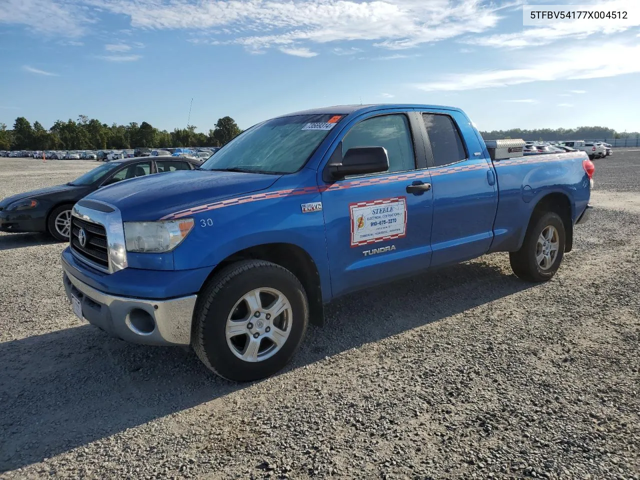 5TFBV54177X004512 2007 Toyota Tundra Double Cab Sr5