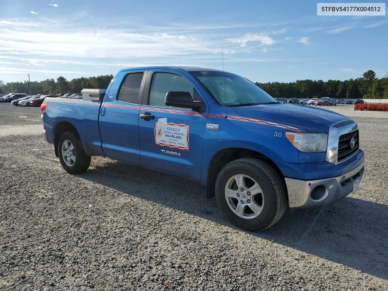 5TFBV54177X004512 2007 Toyota Tundra Double Cab Sr5