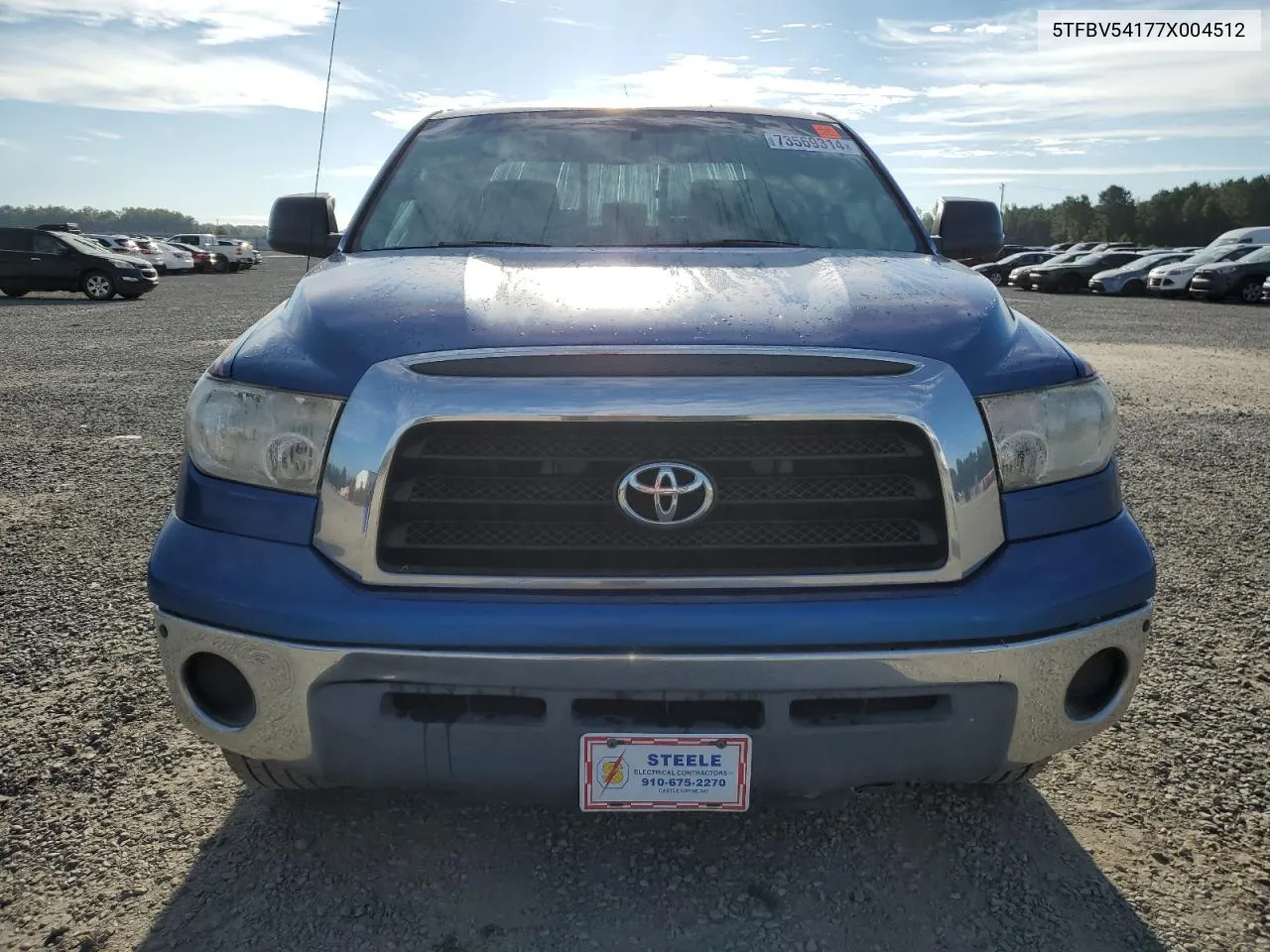 2007 Toyota Tundra Double Cab Sr5 VIN: 5TFBV54177X004512 Lot: 73569314