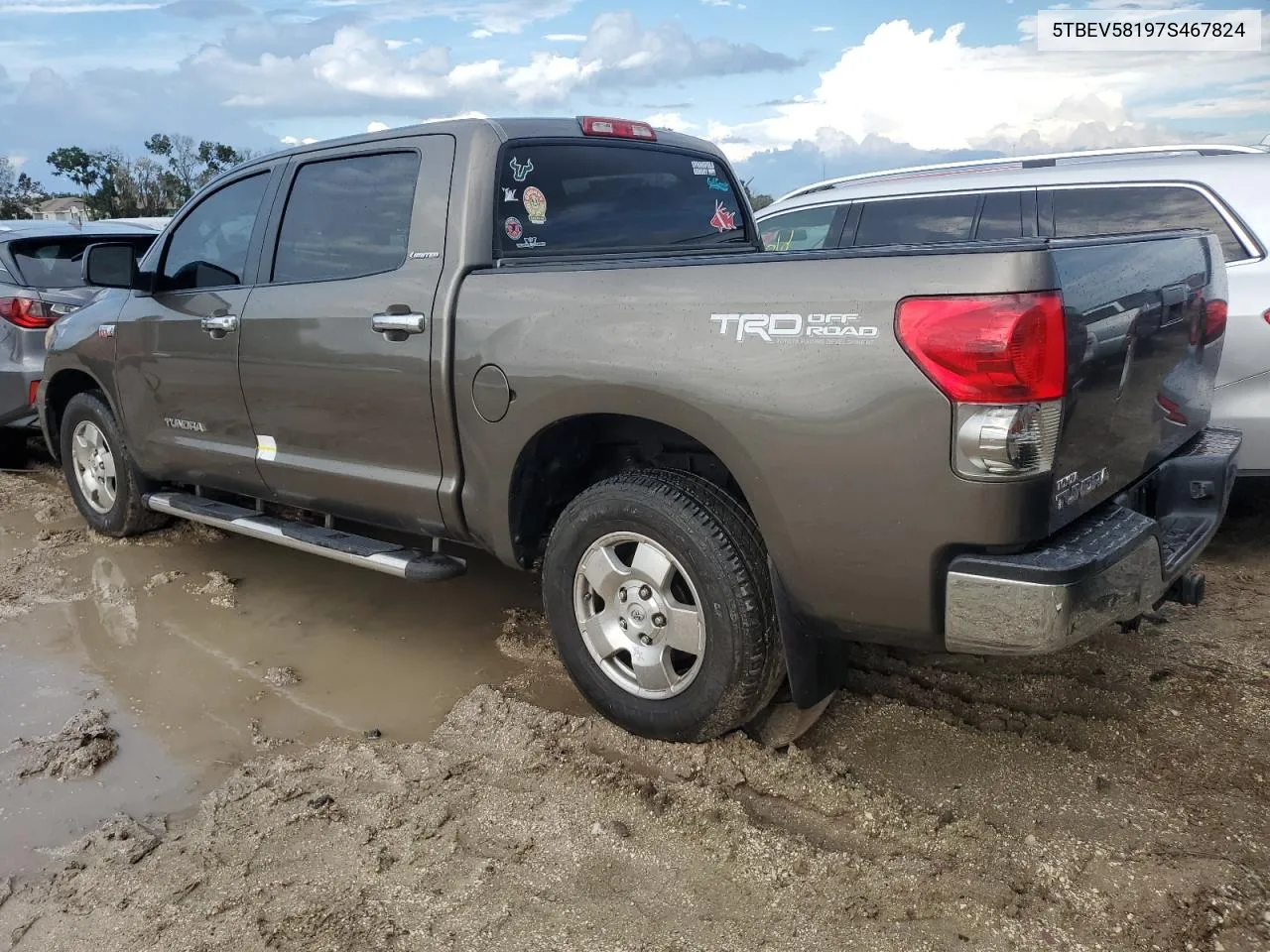 2007 Toyota Tundra Crewmax Limited VIN: 5TBEV58197S467824 Lot: 73883654