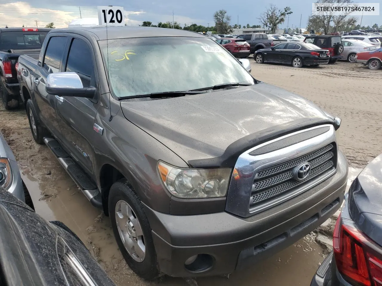 2007 Toyota Tundra Crewmax Limited VIN: 5TBEV58197S467824 Lot: 73883654