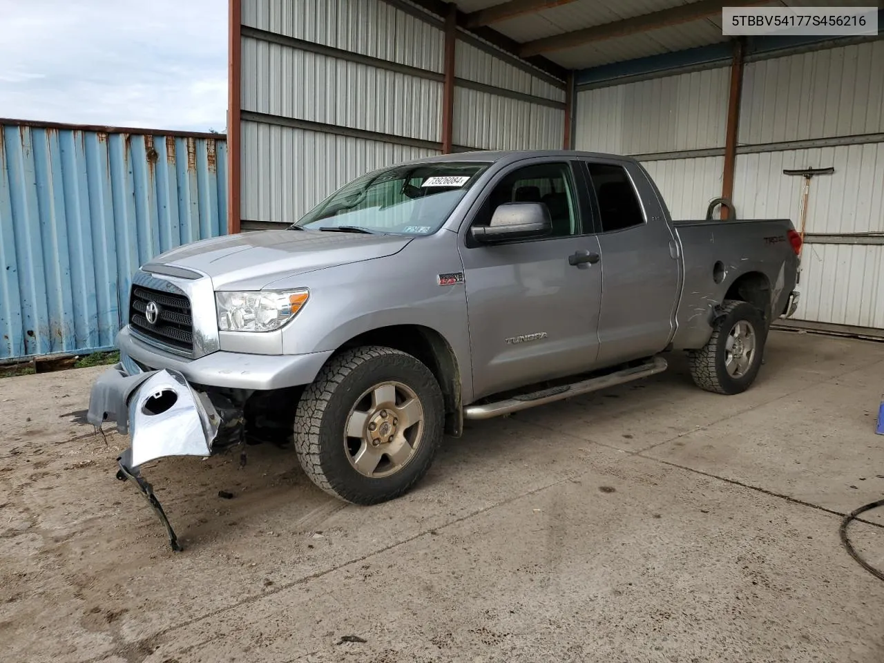 2007 Toyota Tundra Double Cab Sr5 VIN: 5TBBV54177S456216 Lot: 73926084