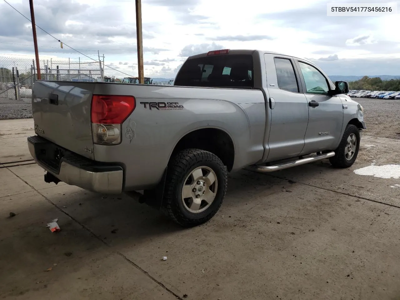 2007 Toyota Tundra Double Cab Sr5 VIN: 5TBBV54177S456216 Lot: 73926084