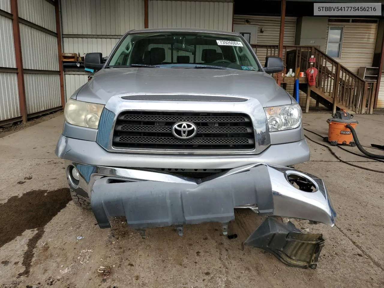 2007 Toyota Tundra Double Cab Sr5 VIN: 5TBBV54177S456216 Lot: 73926084