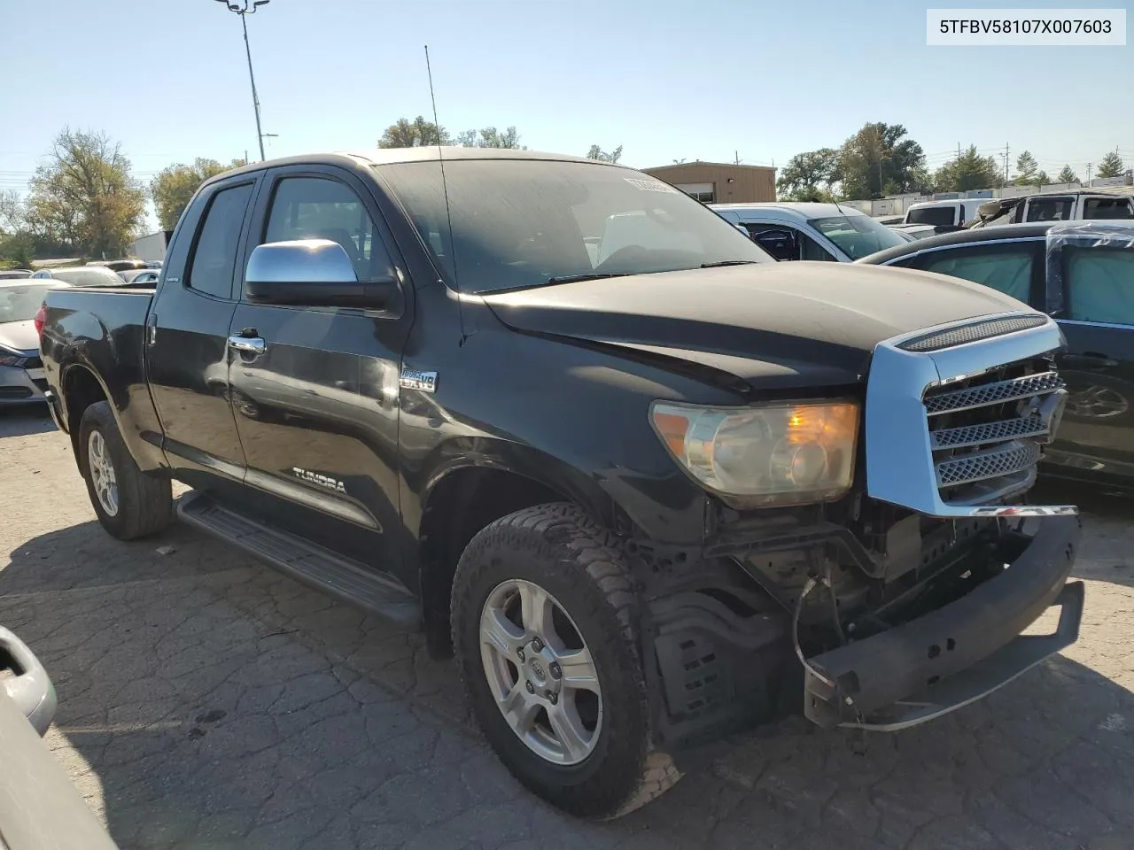 2007 Toyota Tundra Double Cab Limited VIN: 5TFBV58107X007603 Lot: 73934554