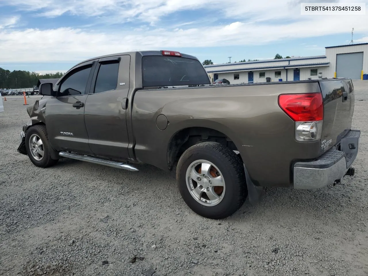 2007 Toyota Tundra Double Cab Sr5 VIN: 5TBRT54137S451258 Lot: 74007974