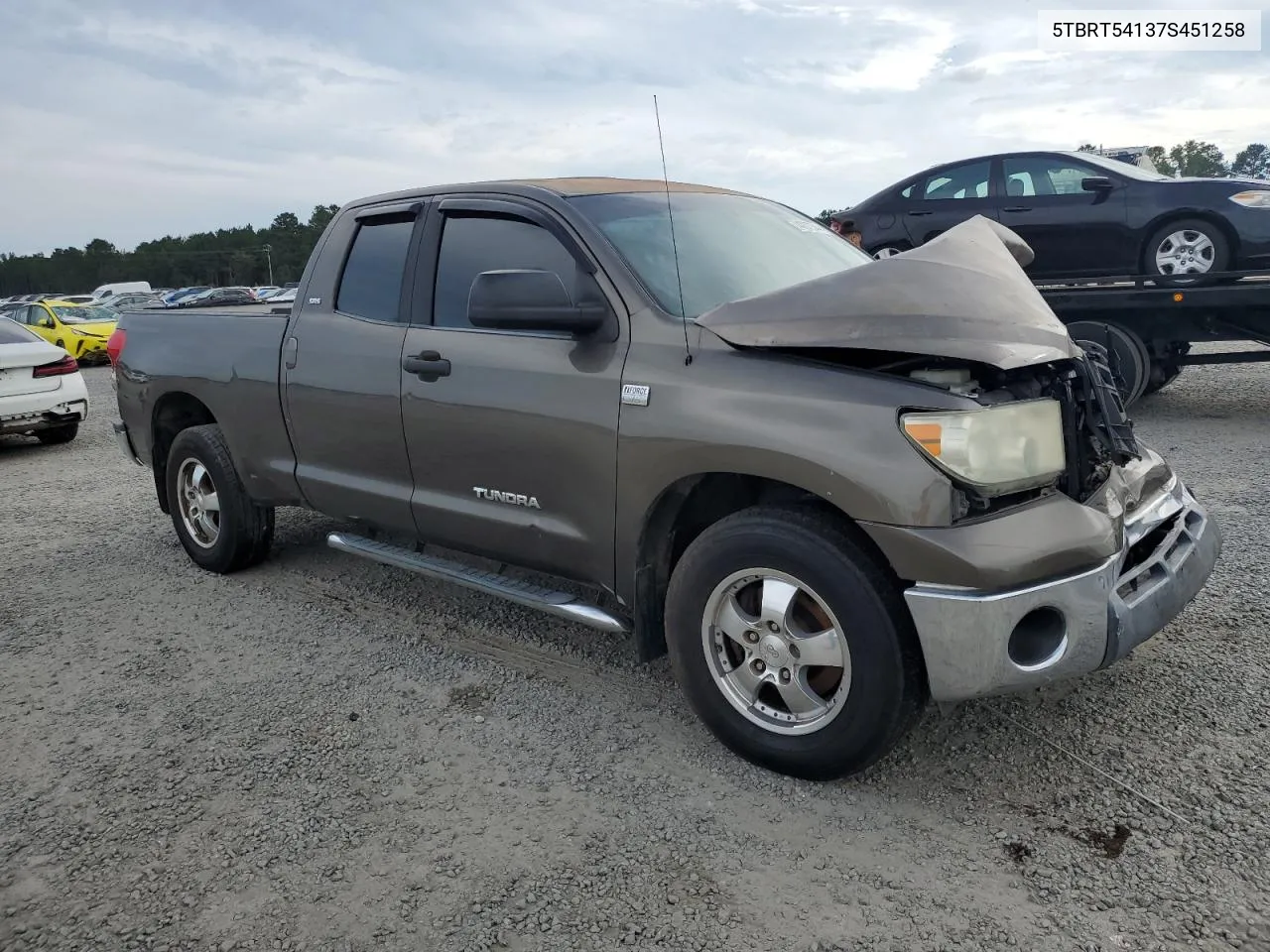 2007 Toyota Tundra Double Cab Sr5 VIN: 5TBRT54137S451258 Lot: 74007974