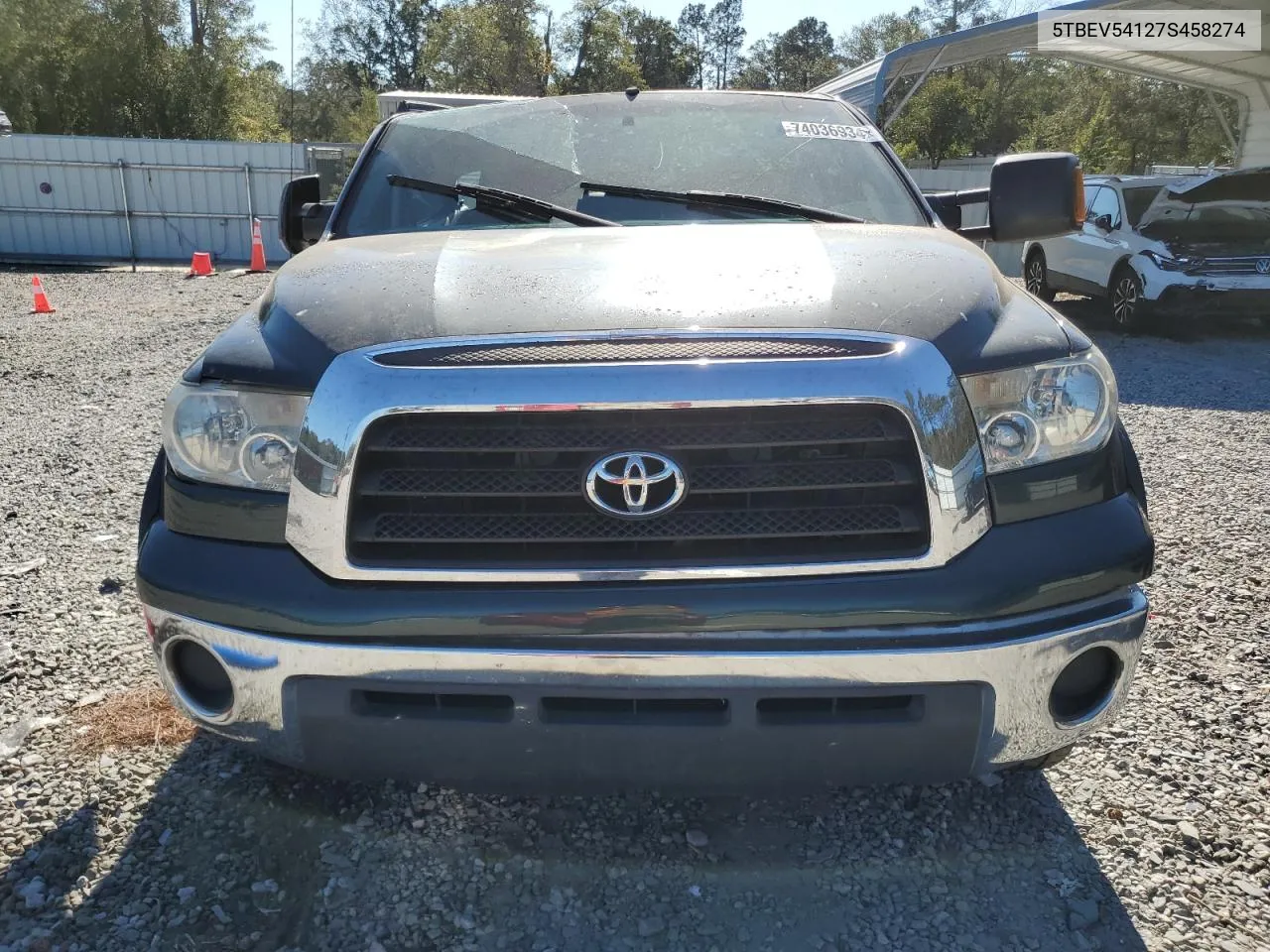 2007 Toyota Tundra Crewmax Sr5 VIN: 5TBEV54127S458274 Lot: 74036934