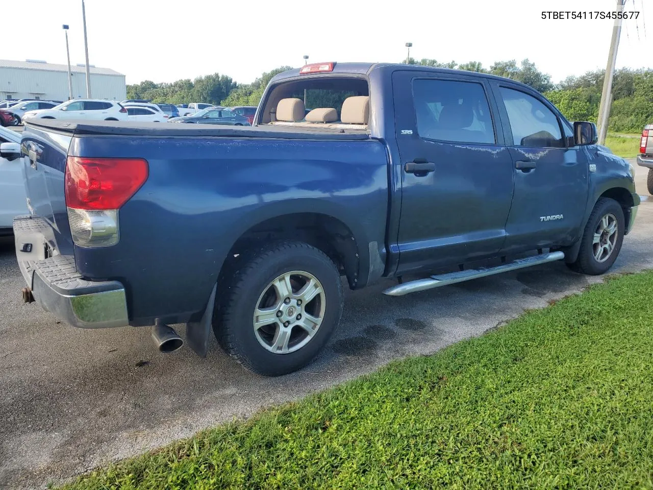 2007 Toyota Tundra Crewmax Sr5 VIN: 5TBET54117S455677 Lot: 74101544