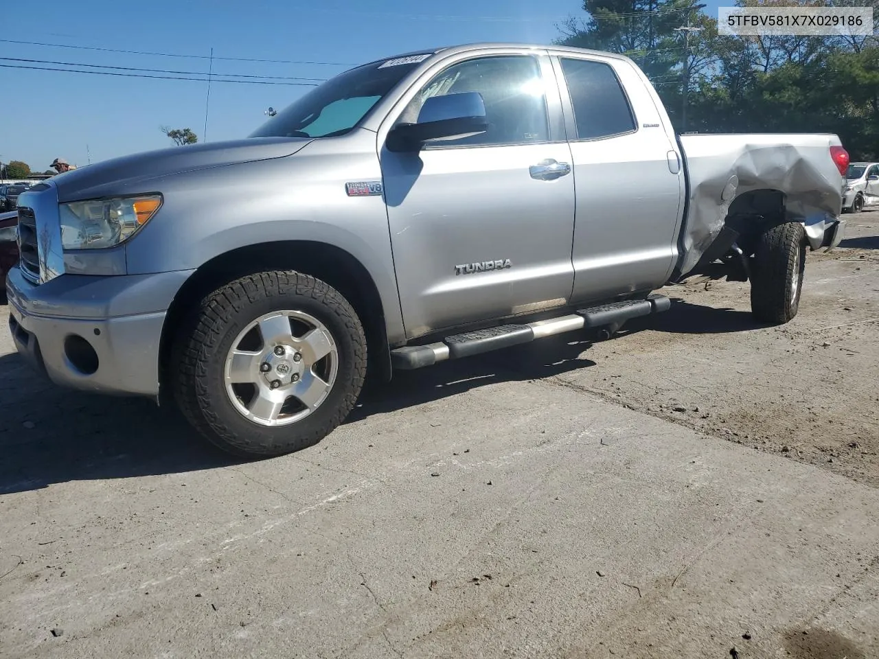 2007 Toyota Tundra Double Cab Limited VIN: 5TFBV581X7X029186 Lot: 74126144