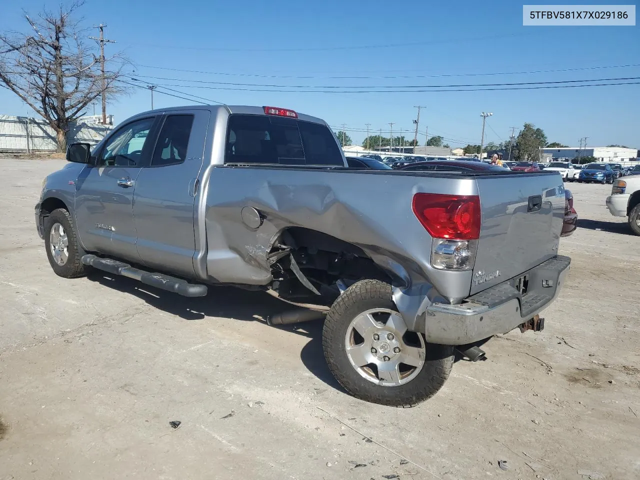 2007 Toyota Tundra Double Cab Limited VIN: 5TFBV581X7X029186 Lot: 74126144