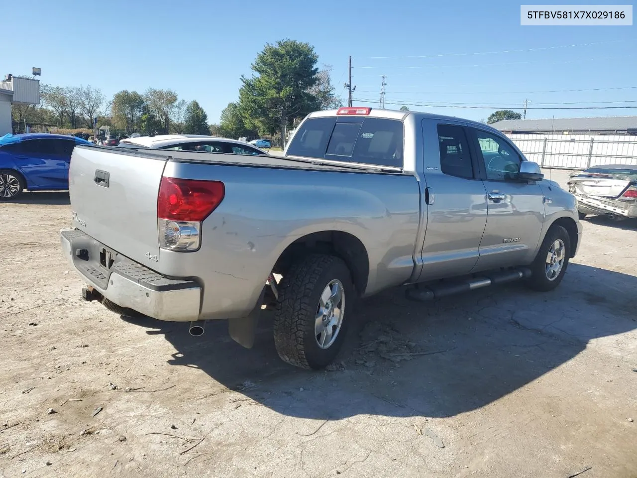 2007 Toyota Tundra Double Cab Limited VIN: 5TFBV581X7X029186 Lot: 74126144