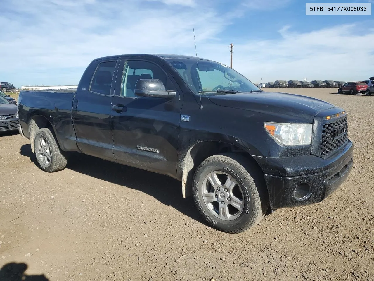 2007 Toyota Tundra Double Cab Sr5 VIN: 5TFBT54177X008033 Lot: 74533374