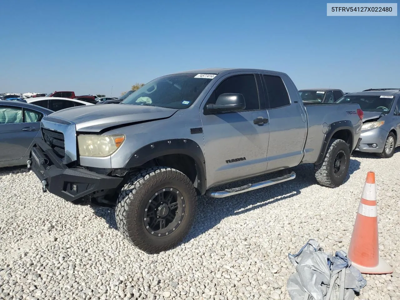 2007 Toyota Tundra Double Cab Sr5 VIN: 5TFRV54127X022480 Lot: 74577414