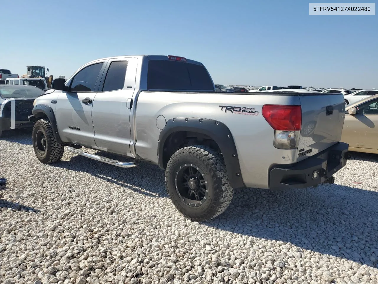 2007 Toyota Tundra Double Cab Sr5 VIN: 5TFRV54127X022480 Lot: 74577414