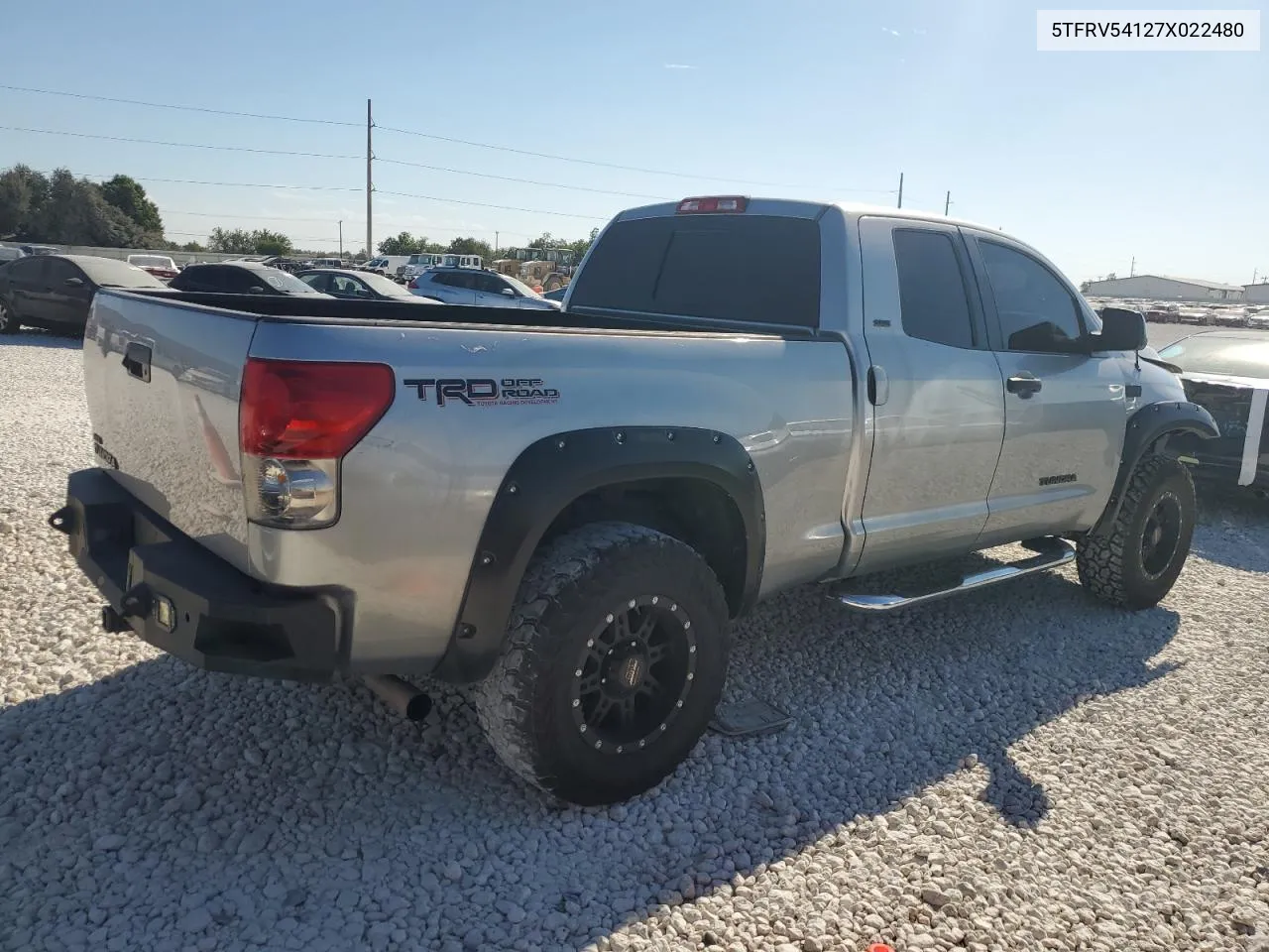 2007 Toyota Tundra Double Cab Sr5 VIN: 5TFRV54127X022480 Lot: 74577414