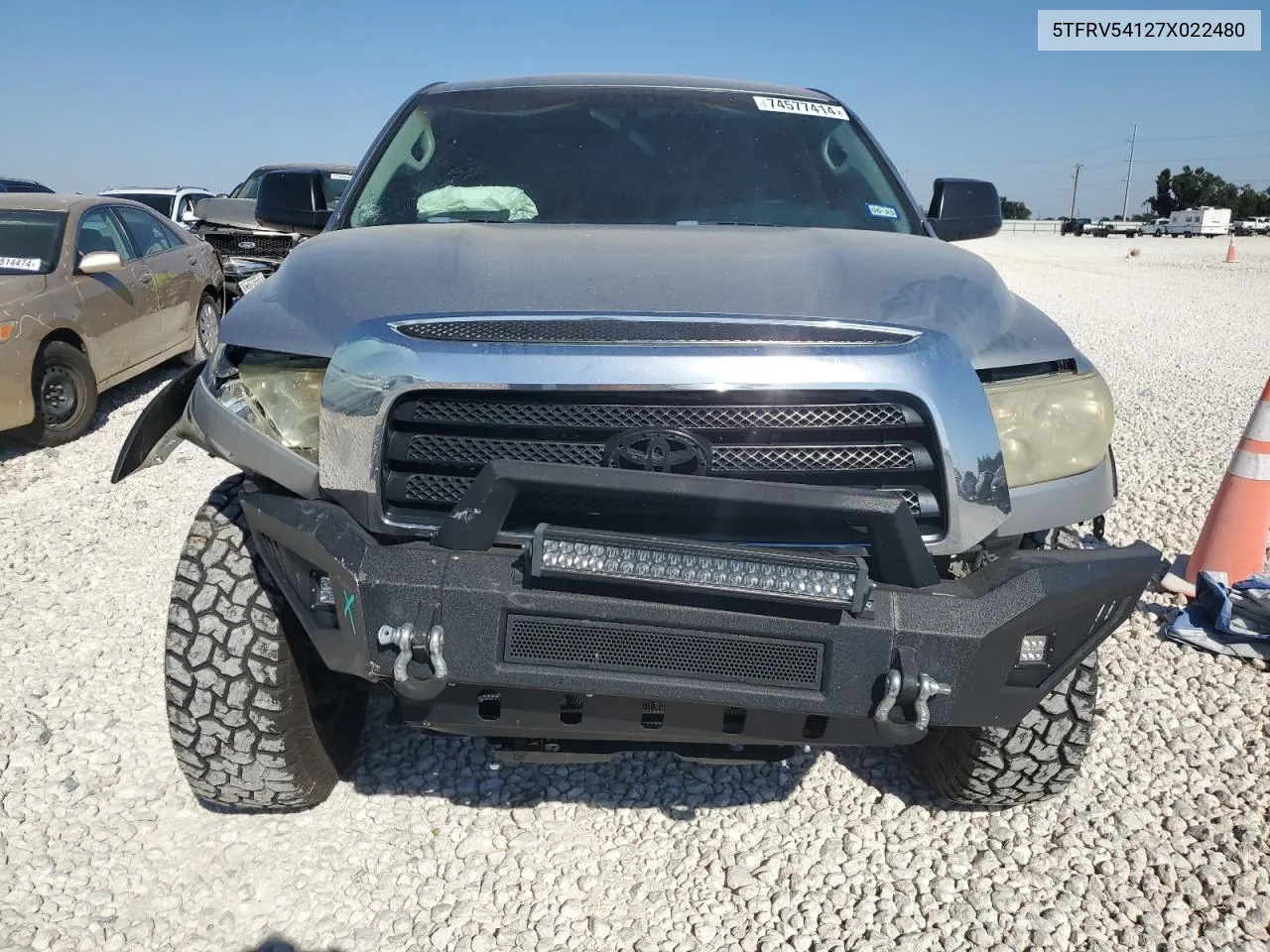 2007 Toyota Tundra Double Cab Sr5 VIN: 5TFRV54127X022480 Lot: 74577414