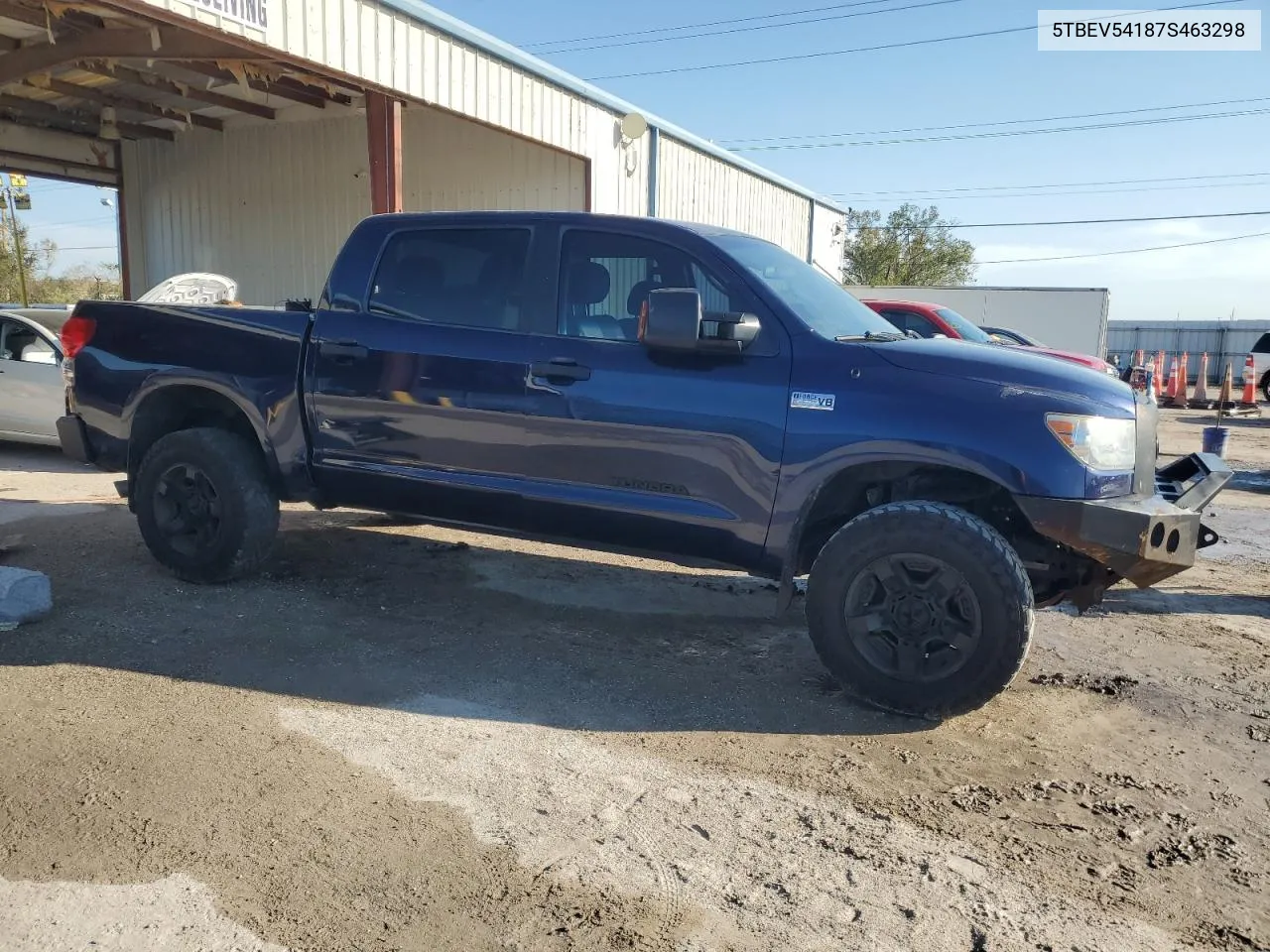 2007 Toyota Tundra Crewmax Sr5 VIN: 5TBEV54187S463298 Lot: 74847894