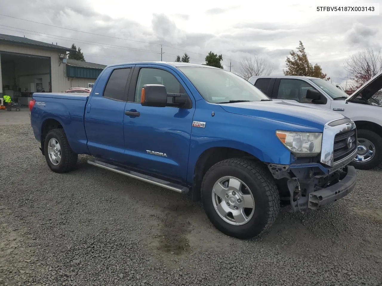 2007 Toyota Tundra Double Cab Sr5 VIN: 5TFBV54187X003143 Lot: 74989724