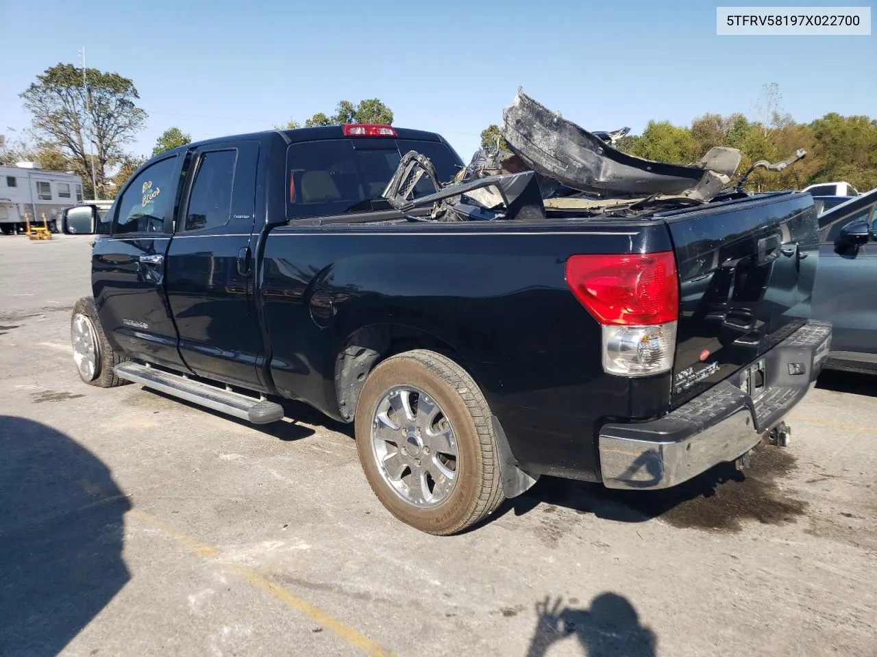 2007 Toyota Tundra Double Cab Limited VIN: 5TFRV58197X022700 Lot: 75218594