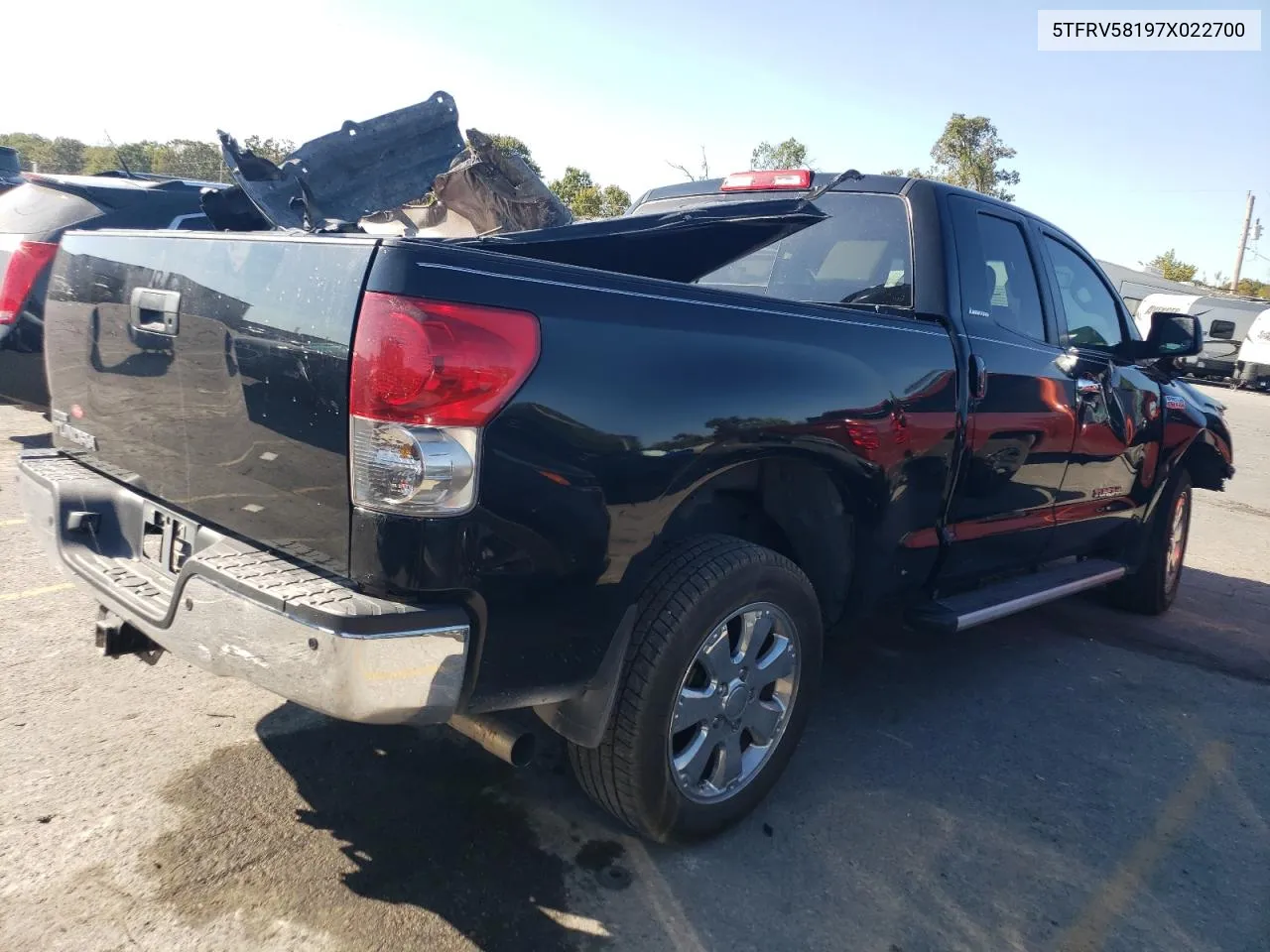 2007 Toyota Tundra Double Cab Limited VIN: 5TFRV58197X022700 Lot: 75218594