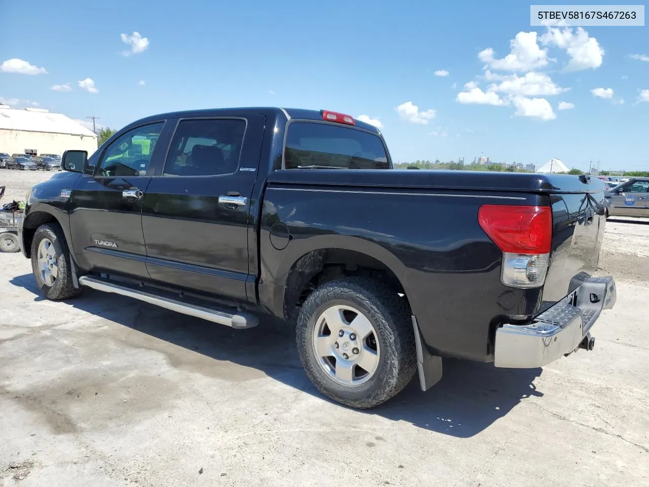 2007 Toyota Tundra Crewmax Limited VIN: 5TBEV58167S467263 Lot: 75252534