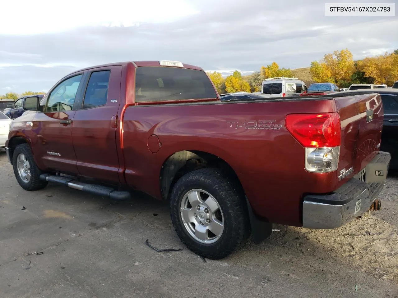 2007 Toyota Tundra Double Cab Sr5 VIN: 5TFBV54167X024783 Lot: 75403204