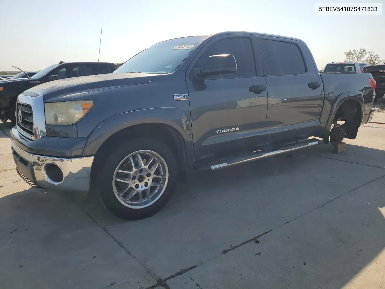 2007 Toyota Tundra Crewmax Sr5 VIN: 5TBEV54107S471833 Lot: 75474114