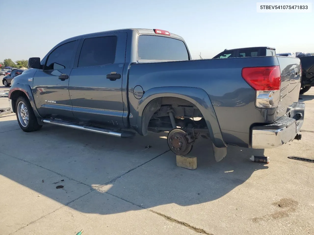 2007 Toyota Tundra Crewmax Sr5 VIN: 5TBEV54107S471833 Lot: 75474114