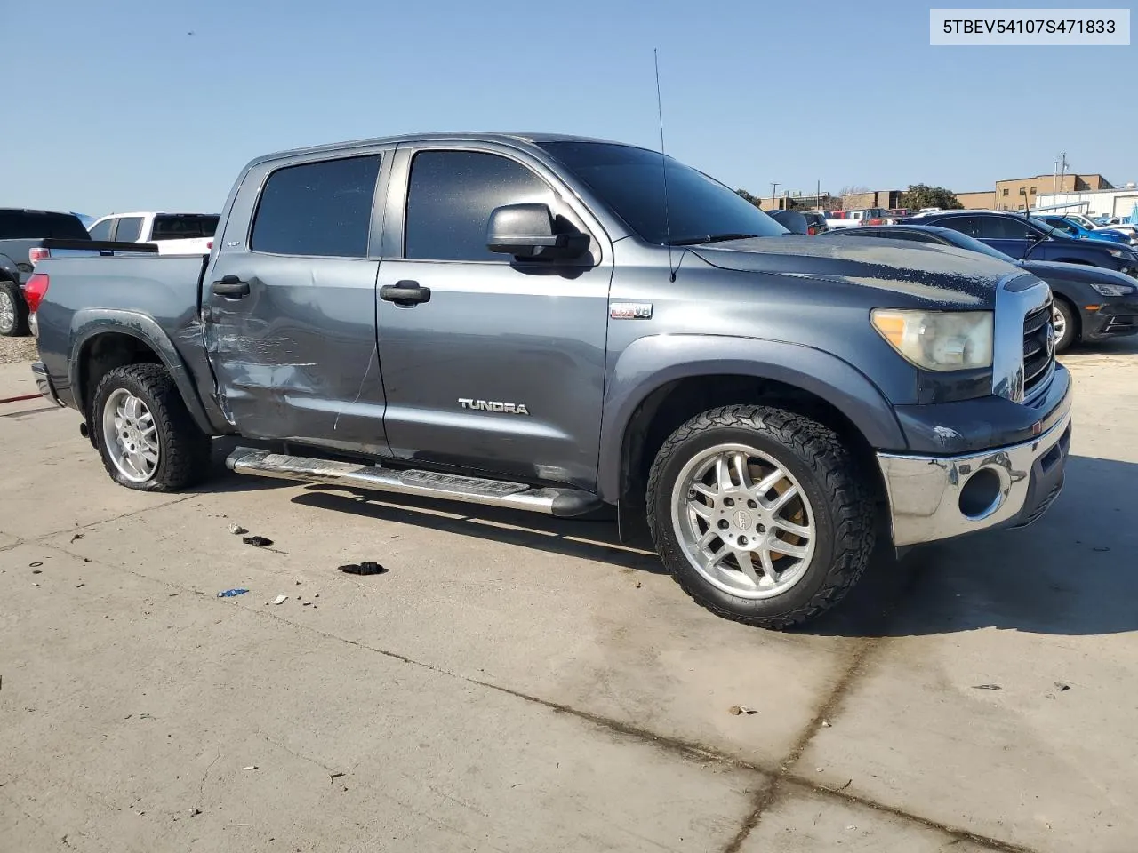 2007 Toyota Tundra Crewmax Sr5 VIN: 5TBEV54107S471833 Lot: 75474114