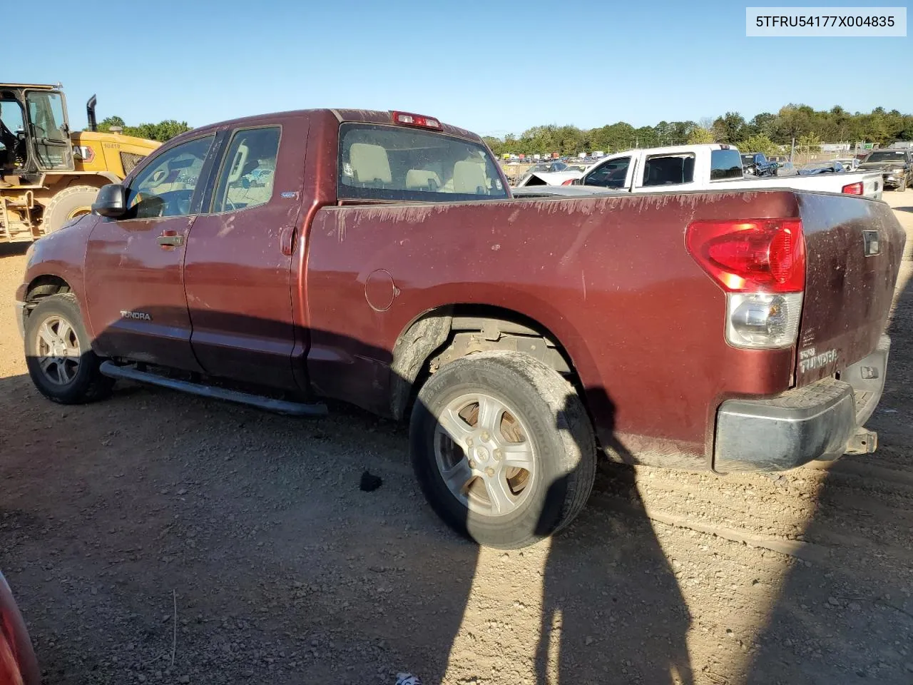 2007 Toyota Tundra Double Cab Sr5 VIN: 5TFRU54177X004835 Lot: 75555334