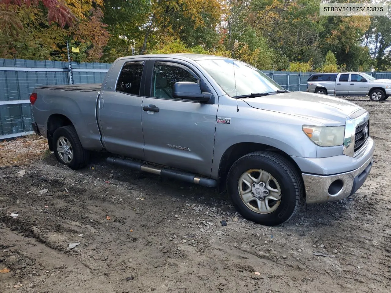 2007 Toyota Tundra Double Cab Sr5 VIN: 5TBBV54167S483875 Lot: 75669334