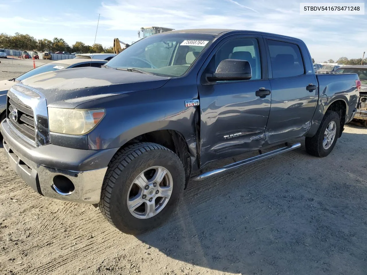 5TBDV54167S471248 2007 Toyota Tundra Crewmax Sr5