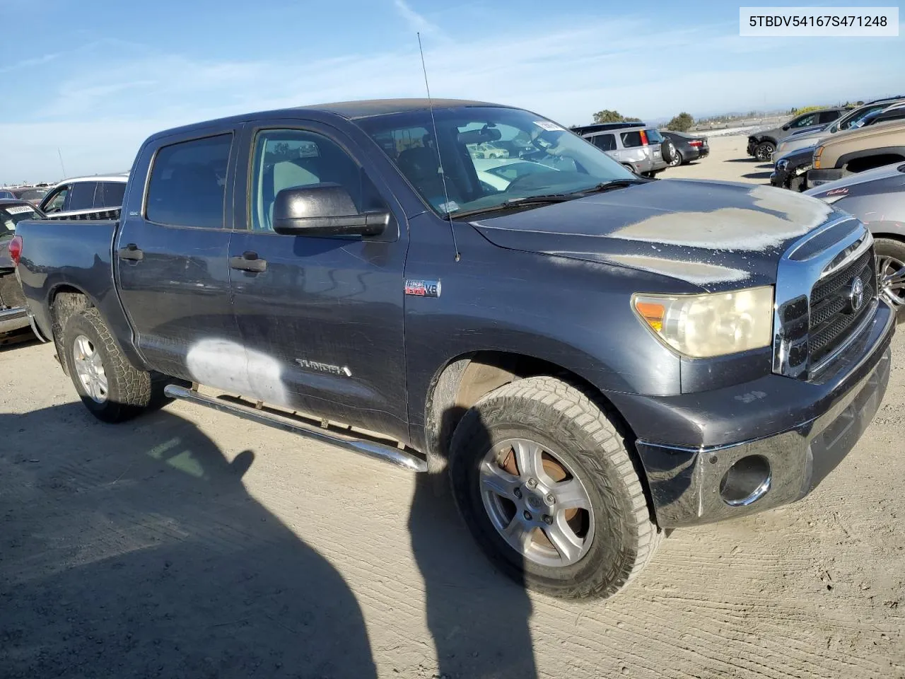 2007 Toyota Tundra Crewmax Sr5 VIN: 5TBDV54167S471248 Lot: 75868764