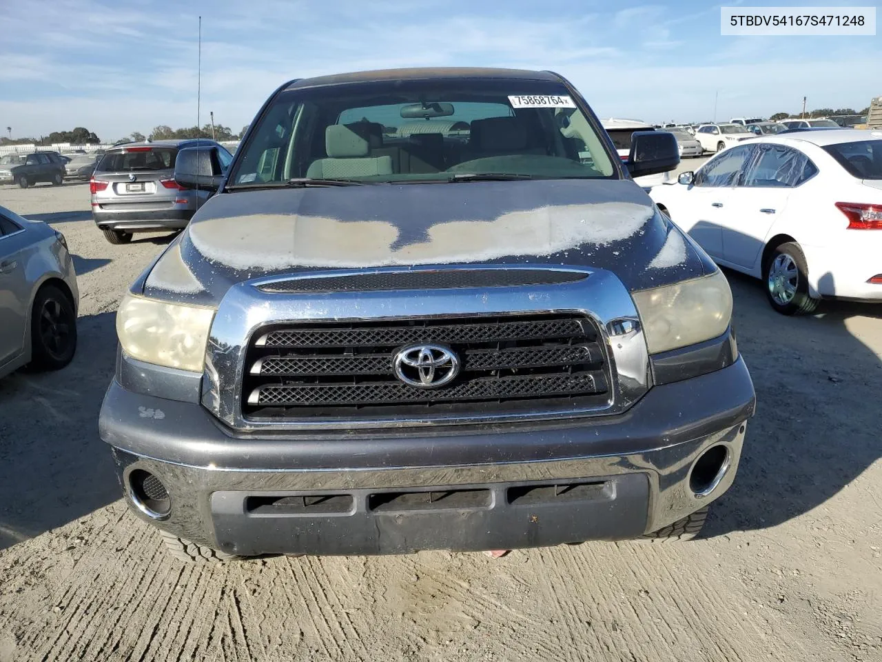 2007 Toyota Tundra Crewmax Sr5 VIN: 5TBDV54167S471248 Lot: 75868764