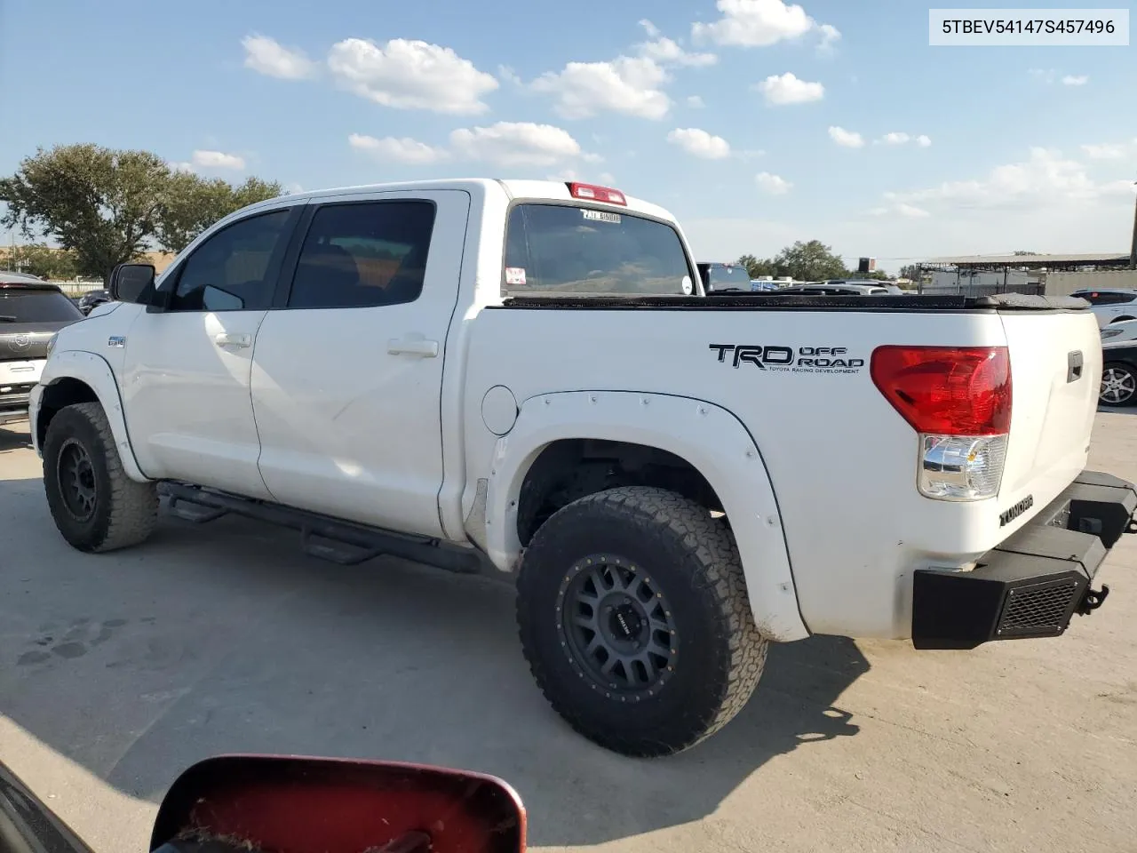 2007 Toyota Tundra Crewmax Sr5 VIN: 5TBEV54147S457496 Lot: 76063674