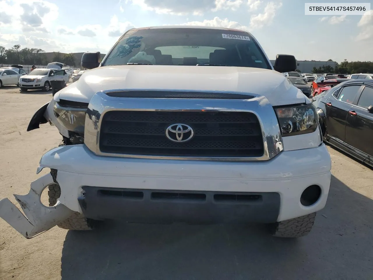 2007 Toyota Tundra Crewmax Sr5 VIN: 5TBEV54147S457496 Lot: 76063674