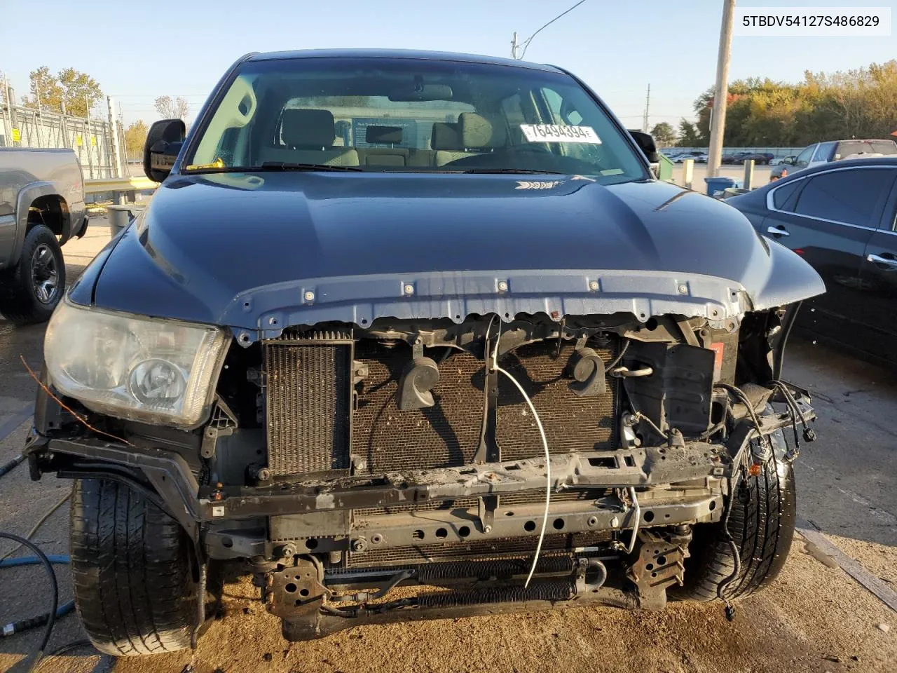 2007 Toyota Tundra Crewmax Sr5 VIN: 5TBDV54127S486829 Lot: 76494394