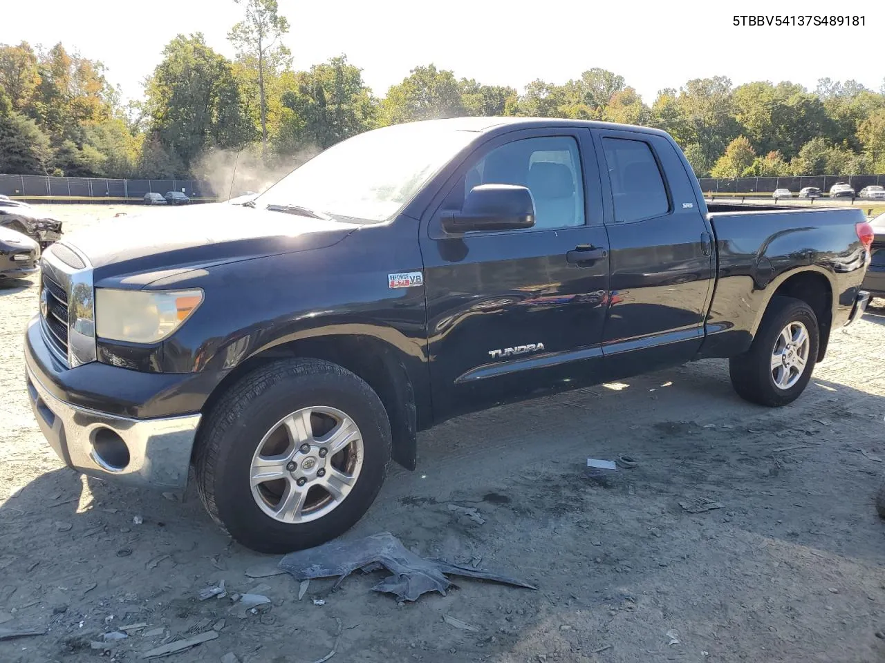 2007 Toyota Tundra Double Cab Sr5 VIN: 5TBBV54137S489181 Lot: 76554074