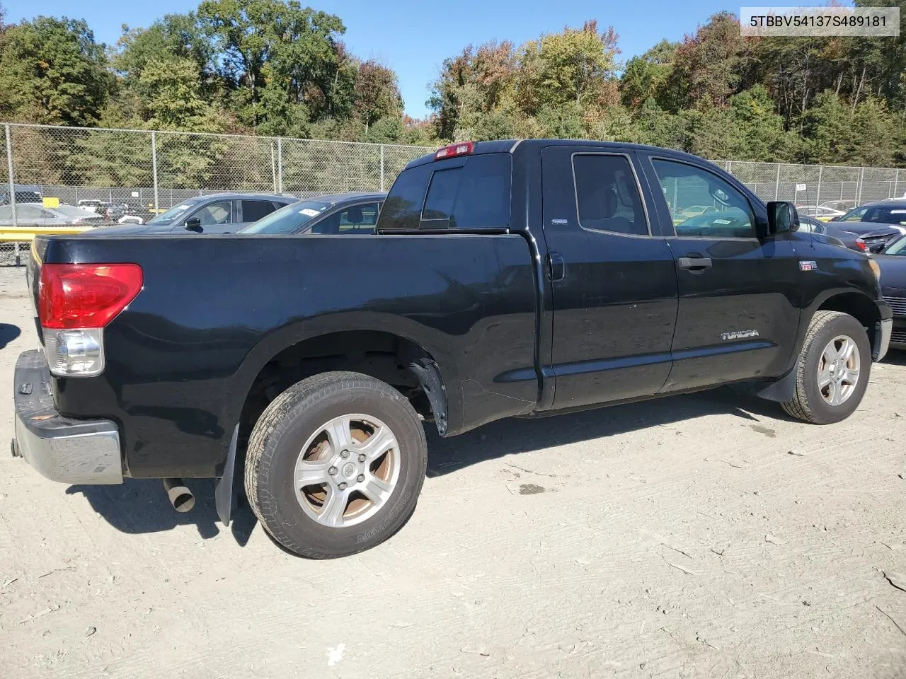 2007 Toyota Tundra Double Cab Sr5 VIN: 5TBBV54137S489181 Lot: 76554074