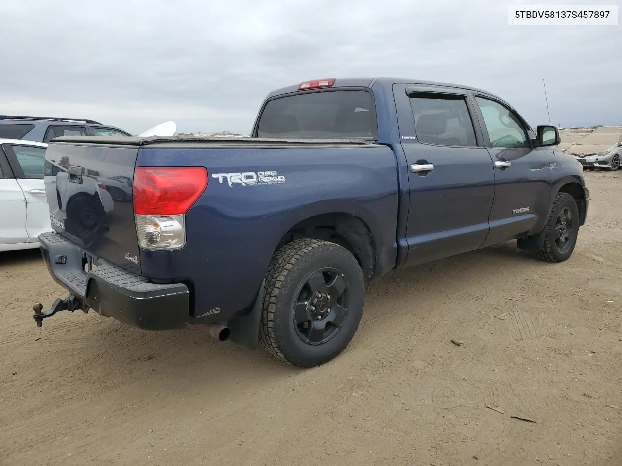 2007 Toyota Tundra Crewmax Limited VIN: 5TBDV58137S457897 Lot: 76630044