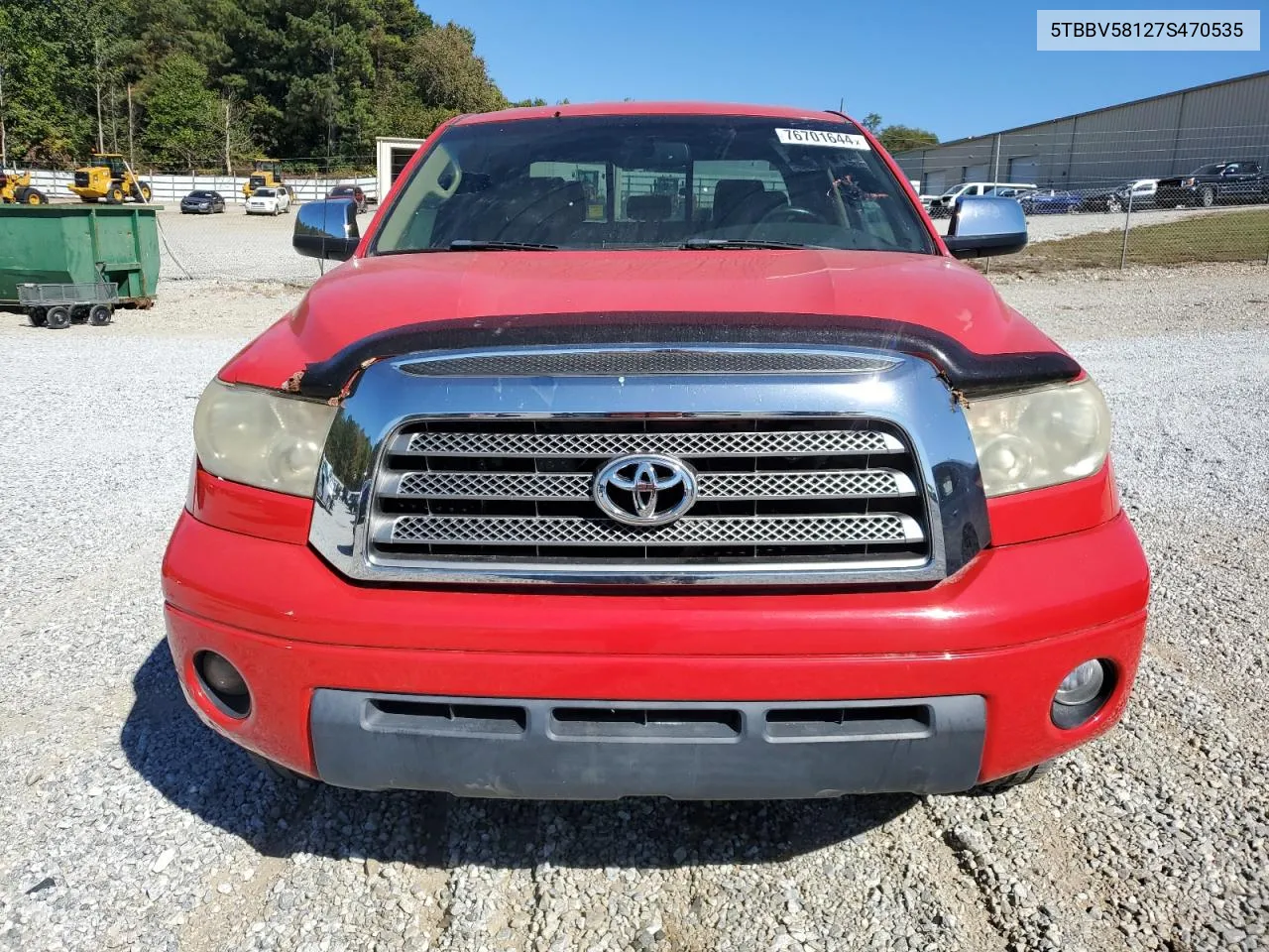 2007 Toyota Tundra Double Cab Limited VIN: 5TBBV58127S470535 Lot: 76701644