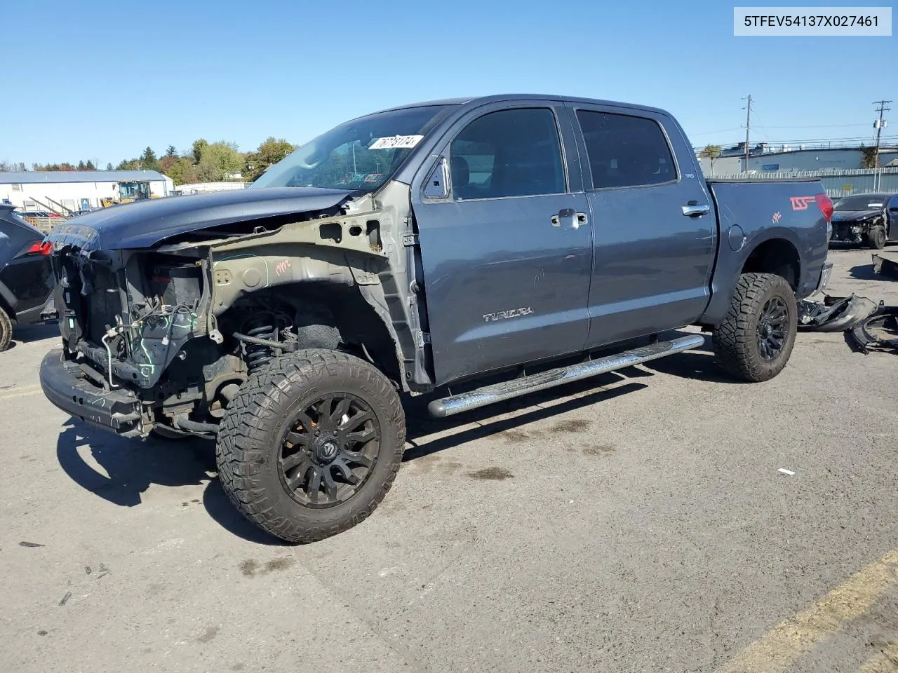 2007 Toyota Tundra Crewmax Sr5 VIN: 5TFEV54137X027461 Lot: 76778174