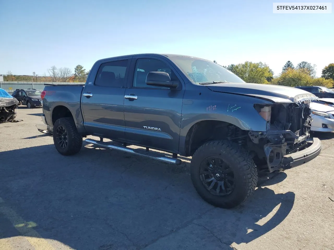 2007 Toyota Tundra Crewmax Sr5 VIN: 5TFEV54137X027461 Lot: 76778174