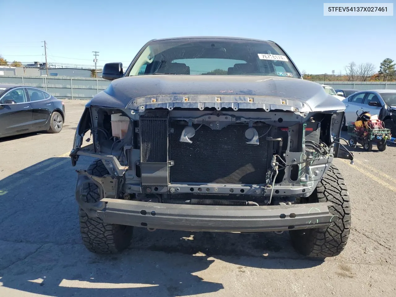 2007 Toyota Tundra Crewmax Sr5 VIN: 5TFEV54137X027461 Lot: 76778174